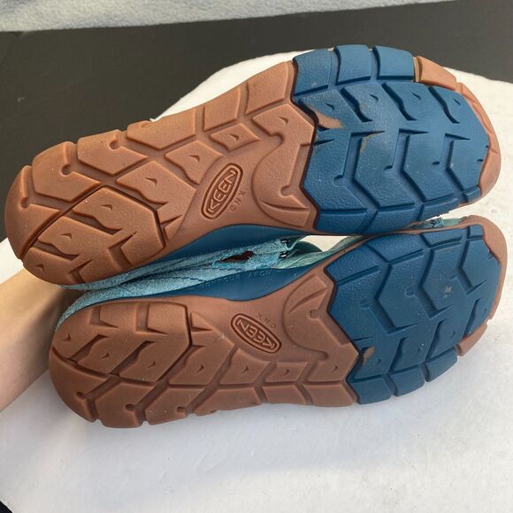 Keen Mary Jane Hiking Shoes Womens Size US6.5/37 Blue Green Walking Boho Hippie - Picture 4 of 16